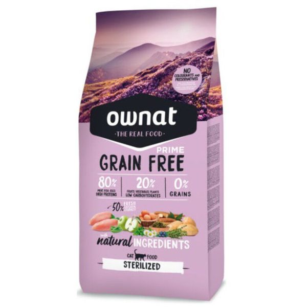 OWNAT  JUST GRAIN FREE PRIME STERILIZED CAT 1kg