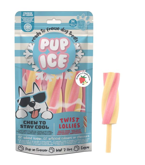 PUP ICE 3 TWIST FRESA&VAINILLA 102gr