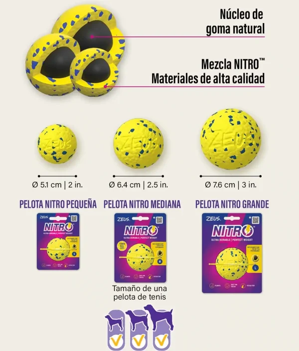 Zeus Nitro™ Bola Lastrada, M, Ø6,3cm - Imagen 7