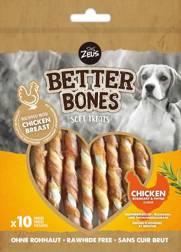 TWISTS ENVUELTOS EN POLLO SABOR A POLLO ASADO CON ROMERO Y TOMILLO