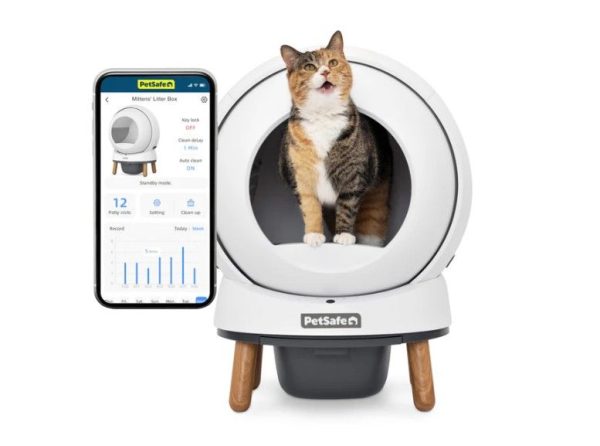 Arenero con autolimpieza ScoopFree SmartSpin™
