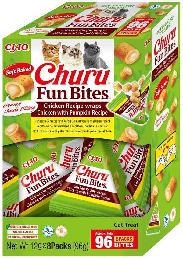 Churu CAT Fun Bites receta de pollo con calabaza