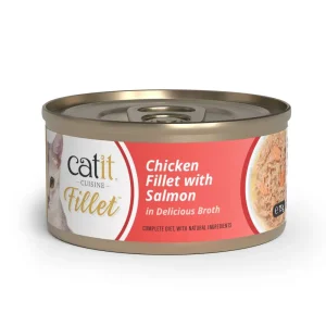 Catit Pollo desmenuzado Con Salmón para gatos Catit Cuisine Fillet 75gr