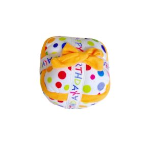 JUGUETE PERRO PELUCHE CAJA REGALO SONIDO 13cm