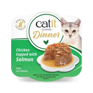Catit Cuisine Dinner Pollo con Salmón, 75gr