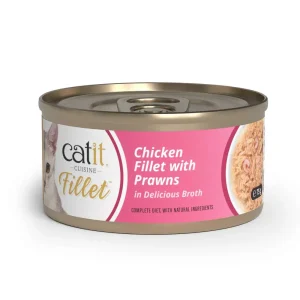Catit Pollo desmenuzado Con Gambas para gatos Catit Cuisine Fillet 75gr