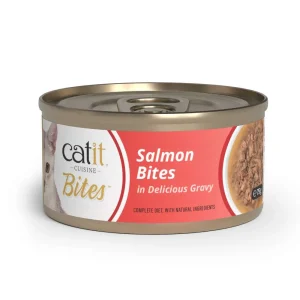 Catit Cuisine Trocitos en salsa de Salmón, 75gr