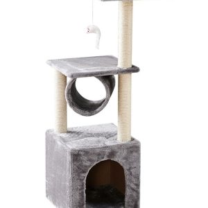 RASCADOR GATO CAJON DOS BASES 30.5x30.5x93.5cm