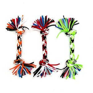 JUGUETE PERRO CUERDA 2 NUDOS 30cm L