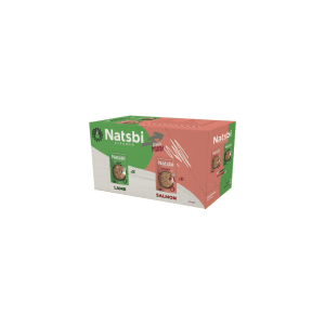 NATSBI CAT STEAMED SURTIDO LAMB & SALMON (16x80g)