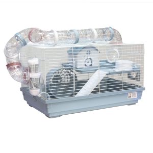 Jaula Hamsterland 3 azul-blanco