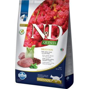N&D CAT QUINOA DIGESTION CORDERO ADULTO 5KG