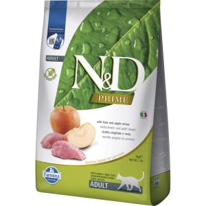 N&D CAT PRIME ADULT JABALI & MANZANA 5KG
