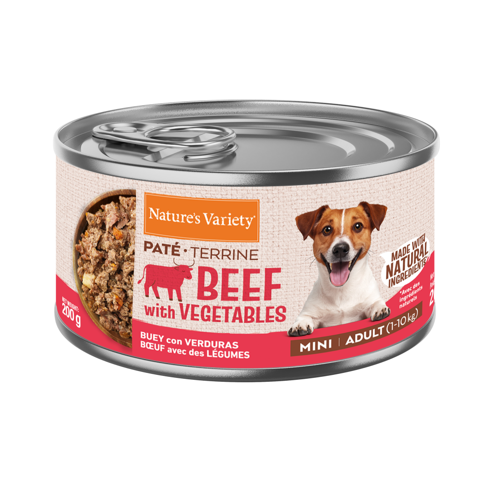 NATURE´S VARIETY DOG PATÉ DE CARNE DE RES MINI PARA ADULTOS 200gr