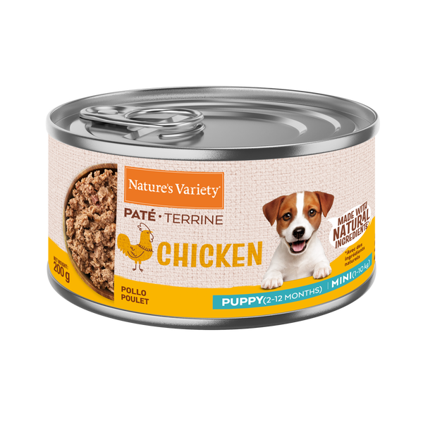 NATURE´S VARIETY DOG PATÉ DE POLLO MINI PARA CACHORROS 200gr
