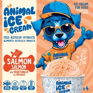 ANIMAL ICE CREAM HELADO SALMON CON VERDURAS 70gr/120ml